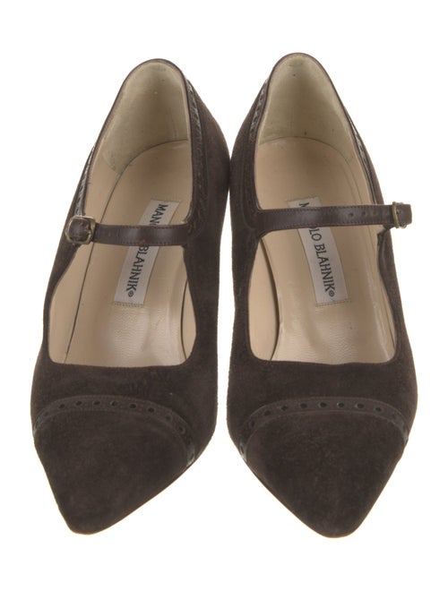 Manolo Blahnik Suede Pumps