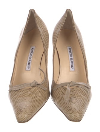 Manolo Blahnik Lizard Pumps