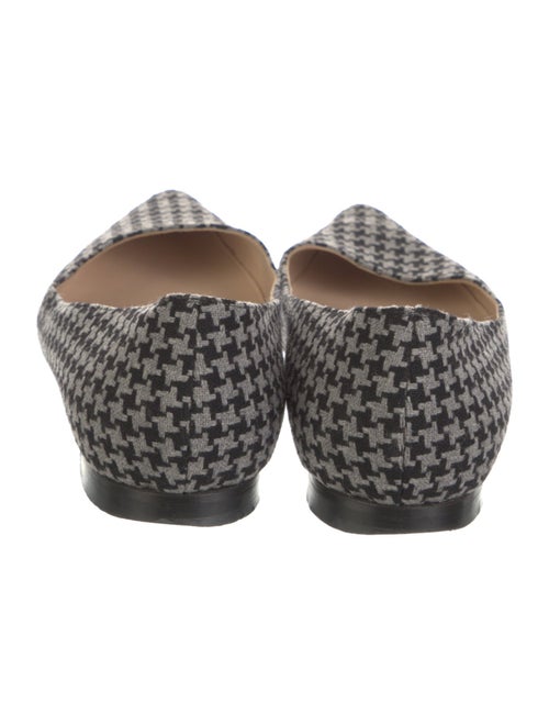 Manolo Blahnik Houndstooth Print Flats