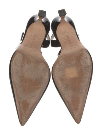 Manolo Blahnik Patent Leather Slingback Pumps