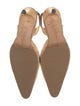 Manolo Blahnik Embossed Leather Slingback Pumps