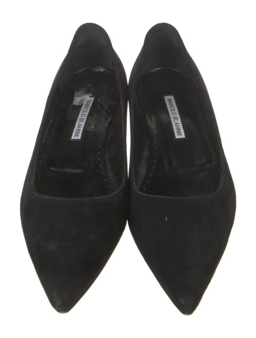 Manolo Blahnik Suede Flats