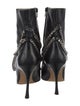 Manolo Blahnik Leather Chain-Link Accents Boots