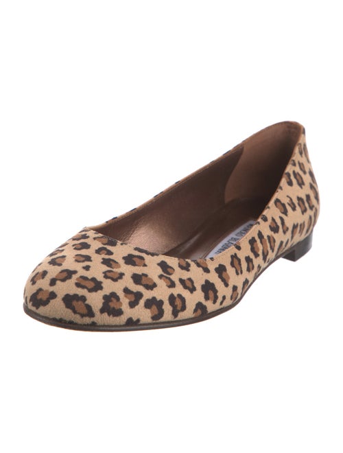 Manolo Blahnik Suede Animal Print Flats