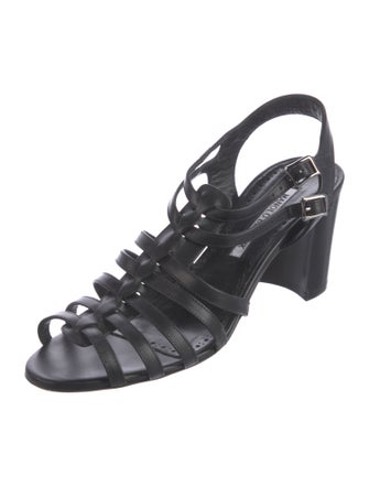 Manolo Blahnik Leather Slingback Pumps