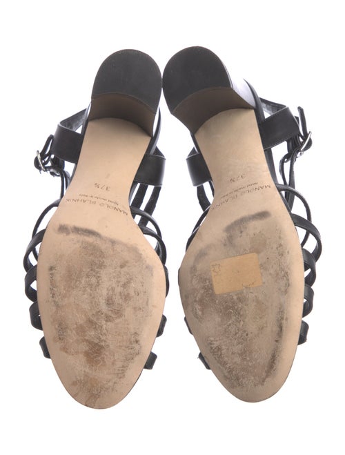 Manolo Blahnik Leather Slingback Pumps