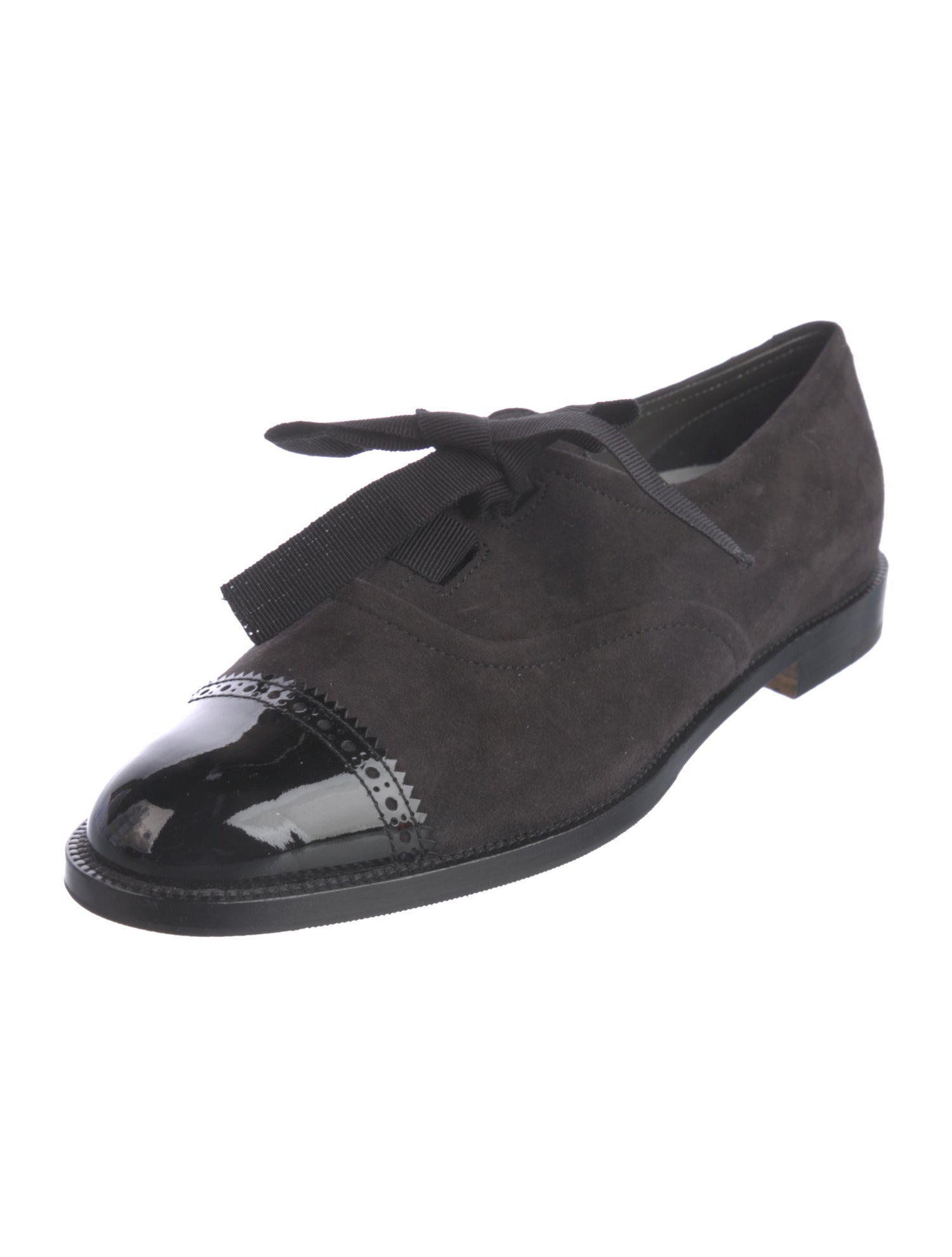 Manolo Blahnik Suede Oxfords