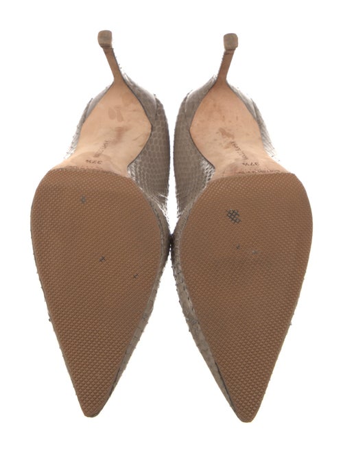 Manolo Blahnik Snakeskin Animal Print Pumps