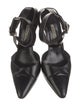 Manolo Blahnik Leather D'Orsay Pumps