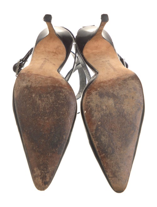 Manolo Blahnik Leather D'Orsay Pumps