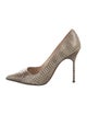 Manolo Blahnik Snakeskin Animal Print Pumps