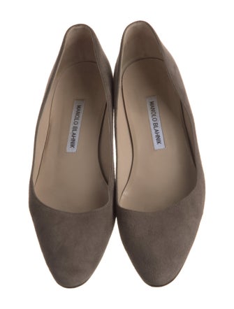 Manolo Blahnik Suede Flats