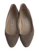 Manolo Blahnik Suede Flats