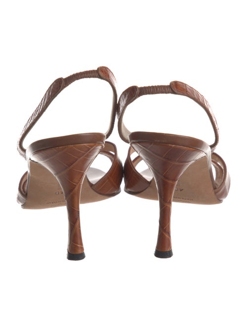 Manolo Blahnik Leather Slingback Sandals