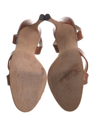 Manolo Blahnik Leather Slingback Sandals