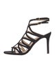 Manolo Blahnik Suede Cutout Accent Gladiator Sandals