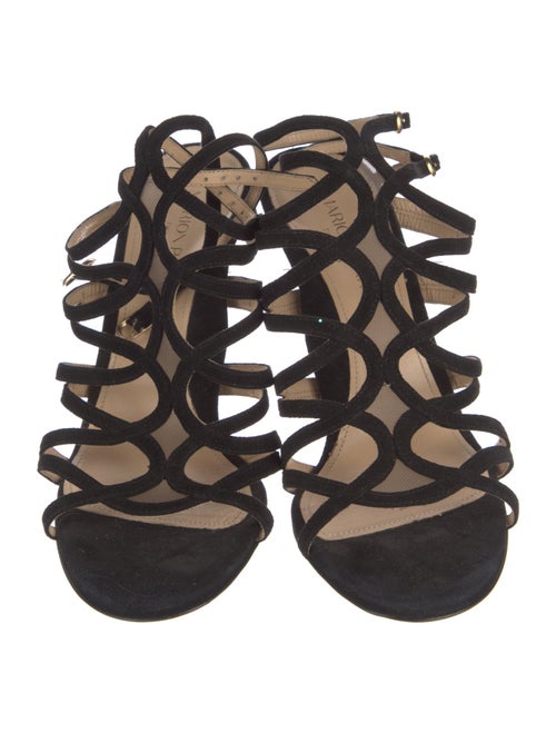 Manolo Blahnik Suede Cutout Accent Gladiator Sandals