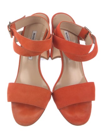 Manolo Blahnik Suede Sandals
