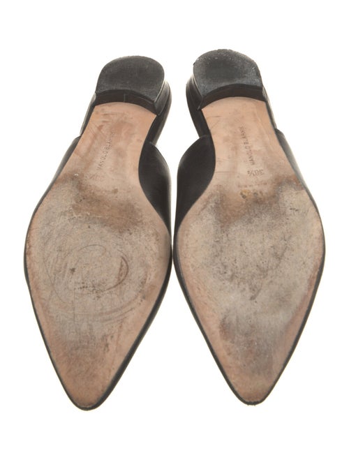 Manolo Blahnik Leather Slingback Flats