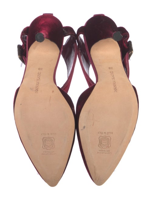Manolo Blahnik Velvet D'Orsay Pumps