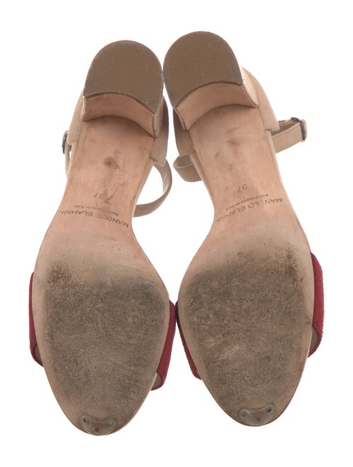 Manolo Blahnik Suede Sandals