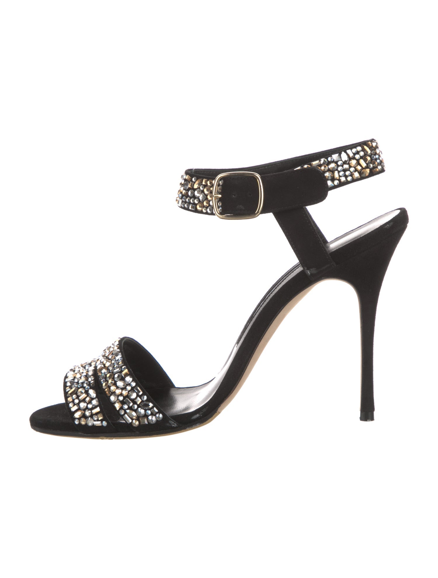 Manolo Blahnik Suede Sandals