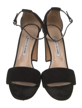 Manolo Blahnik Suede Sandals