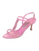 Manolo Blahnik Leather T-Strap Sandals