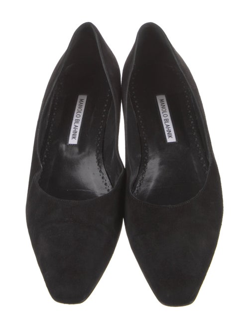 Manolo Blahnik Suede Flats