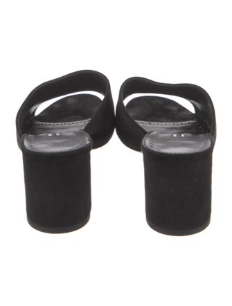 Manolo Blahnik Suede Slides
