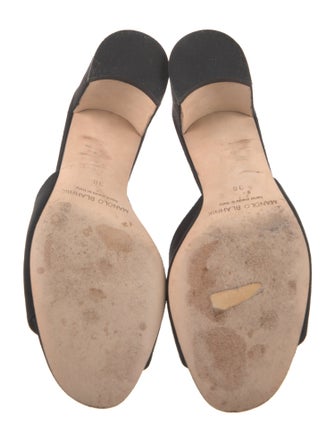 Manolo Blahnik Suede Slides