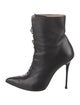 Manolo Blahnik Leather Lace-Up Boots