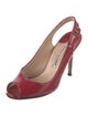 Manolo Blahnik Patent Leather Slingback Pumps