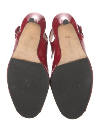 Manolo Blahnik Patent Leather Slingback Pumps