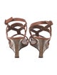 Manolo Blahnik Leather T-Strap Sandals