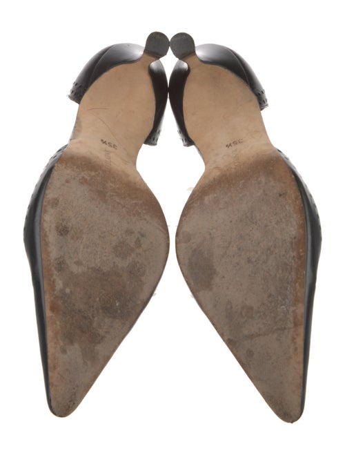 Manolo Blahnik Leather D'Orsay Pumps