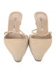 Manolo Blahnik Leather Mules