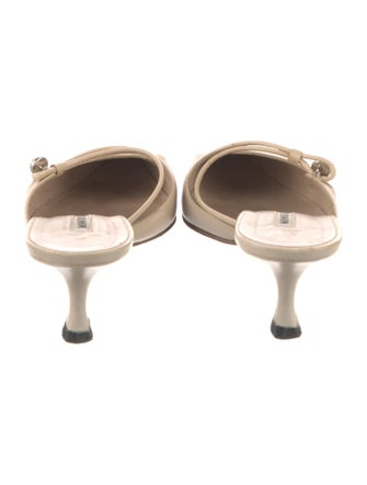 Manolo Blahnik Leather Mules