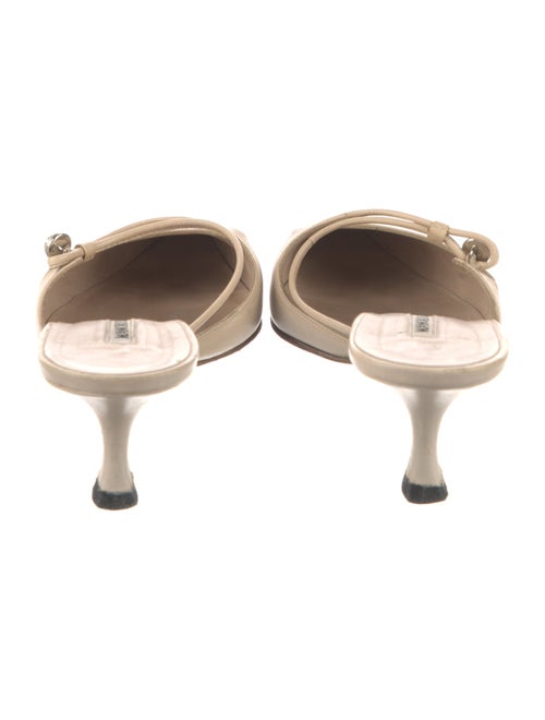 Manolo Blahnik Leather Mules