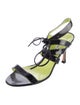 Manolo Blahnik Patent Leather Slingback Sandals