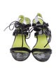 Manolo Blahnik Patent Leather Slingback Sandals