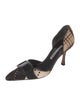 Manolo Blahnik Ponyhair Printed D'Orsay Pumps