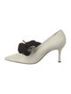 Manolo Blahnik Suede Bow Accents Pumps