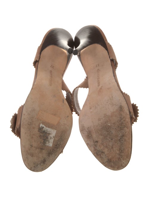 Manolo Blahnik Leather Slides