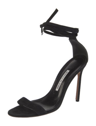 Manolo Blahnik Suede Sandals