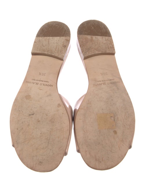 Manolo Blahnik Patent Leather Slides