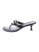 Manolo Blahnik Patent Leather Slides