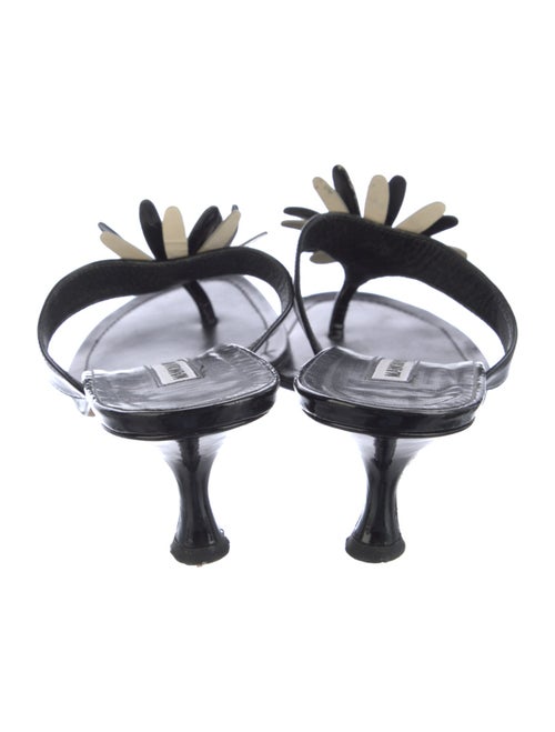 Manolo Blahnik Patent Leather Slides