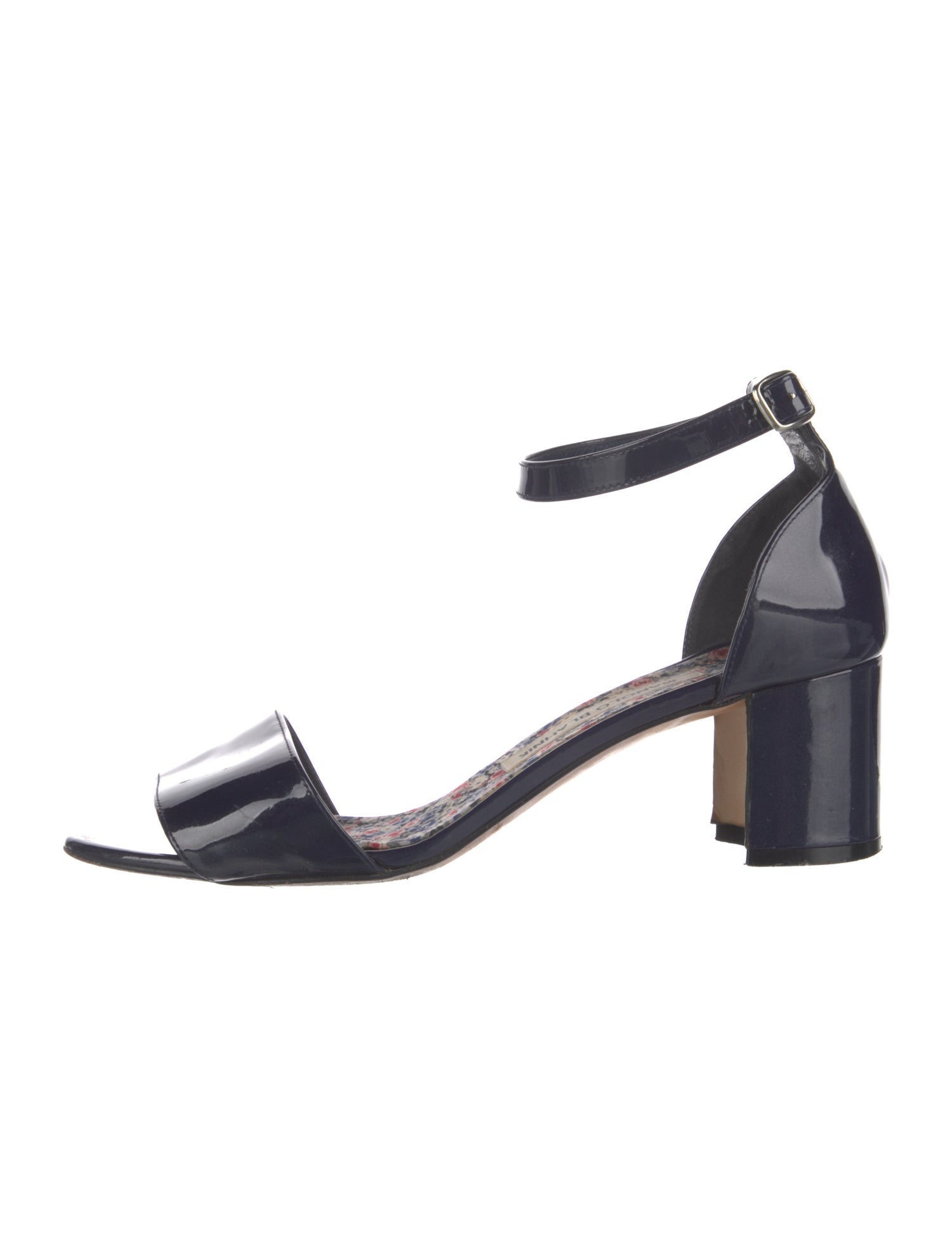 Manolo Blahnik Patent Leather Sandals