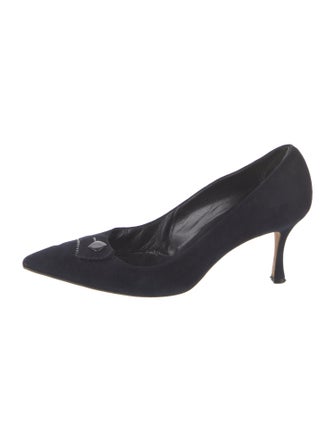 Manolo Blahnik Suede Pumps